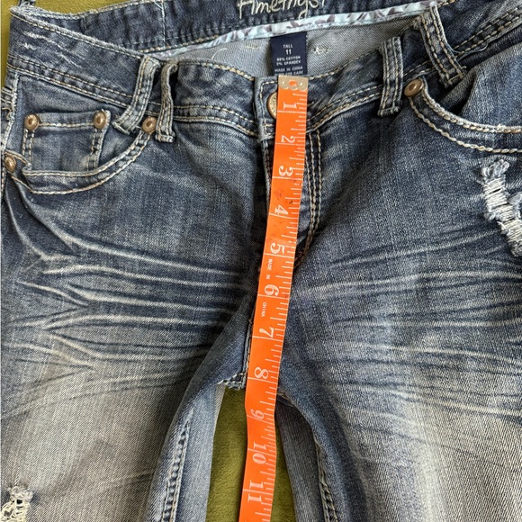 Amethyst Flare Blue Denim Jeans Size 11, Juniors, Medium/Dark wash, gentle used - Picture 4 of 10